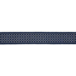 Seville Embroidered Tape/Indigo Sc 0005T3289 by Scalamandre
 Trim