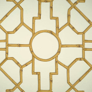 Baldwin Bamboo/Rattan & Brown On Off-White Sc 0005Wp81630 by Scalamandre
 Wallpaper