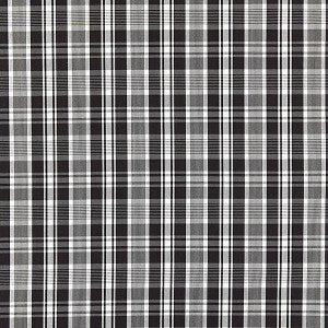 Preston Cotton Plaid Noir by Scalamandre
 Fabric