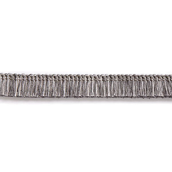Gardiner Brush Fringe/Charcoal FC1494-006 by Scalamandre Trim Trim HAMPTONS TRIMMINGS 60% VISCOSE 40% ACRYLIC ITALY LIGHT DUTY Horizontal: and Vertical: 1" - Fabric Carolina -