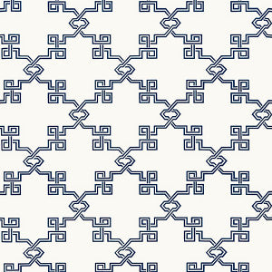 Suzhou Lattice Marine Blue by Scalamandre
 Wallcovering
