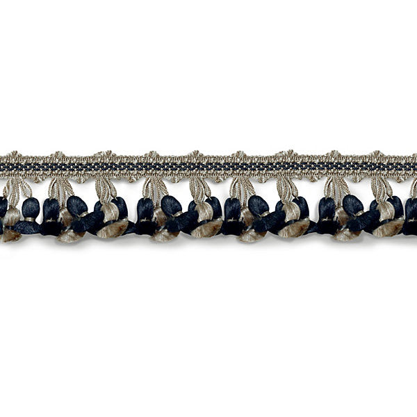 Newport Tassel Fringe/Taupe, Black & Grey FT1103-008 by Scalamandre Trim Trim SCALAMANDRE WAREHOUSE 100% SILK CHINA LIGHT DUTY Horizontal: and Vertical: 2" - Fabric Carolina -
