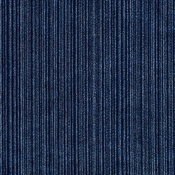 Strie Velvet/Prussian Blue K65111-010 by Boris Kroll Fabric TEXTURE PALETTE 93% POLYESTER 7% RAYON KOREA: REPUBLIC OF HEAVY DUTY Horizontal: and Vertical: 55.5" - Fabric Carolina -