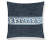 Greek Key Pillow 22 X 22 - Denim SCSDDTT32795031 by Scalamandre Designer Pillow