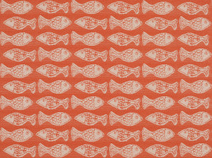 Sd-School Of Fish M Persimmon 318M by Covington Fabric