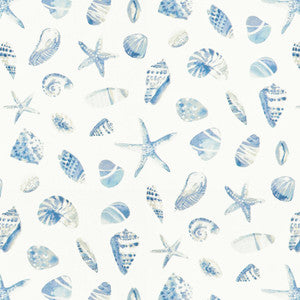 Seabreeze 2 Blue/White by Stout Fabric