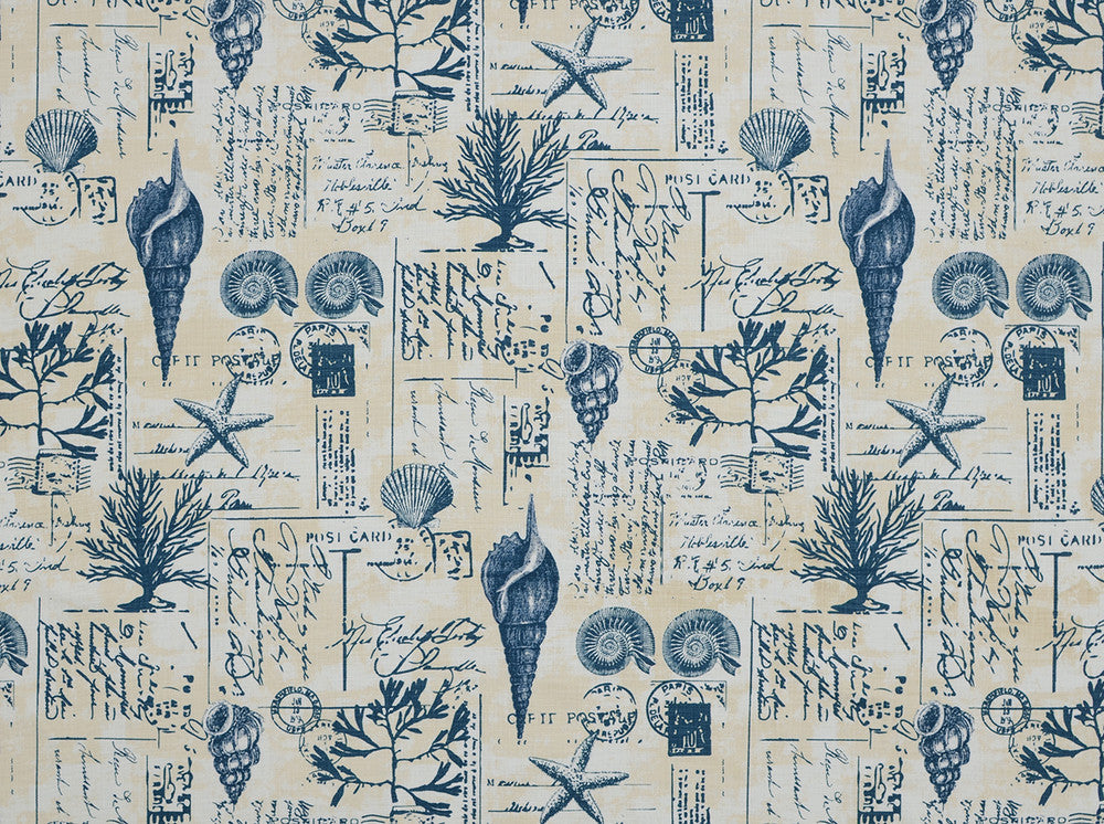 Seaside Mariner 56 by Covington Fabric 100% COTTON 2WAY SLUB PAK 50000 Horizontal: 27 and Vertical: 27 54 - Fabric Carolina -