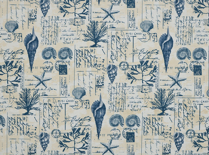 Seaside Mariner 56 by Covington Fabric 100% COTTON 2WAY SLUB PAK 50000 Horizontal: 27 and Vertical: 27 54 - Fabric Carolina -