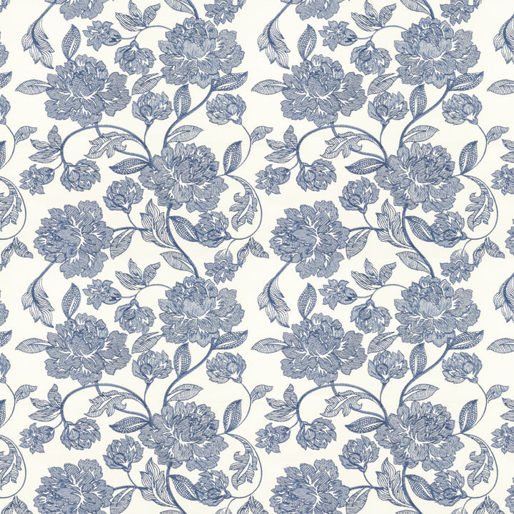 Secluded 1 Harbor by Stout Fabric COLOR MY WINDOW BREEZE/INK 100%POL INDIA Horizontal: 16.875 and Vertical: 18.500 51.5 in - Fabric Carolina -