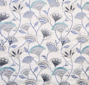 Selena Navy by Norbar Fabric