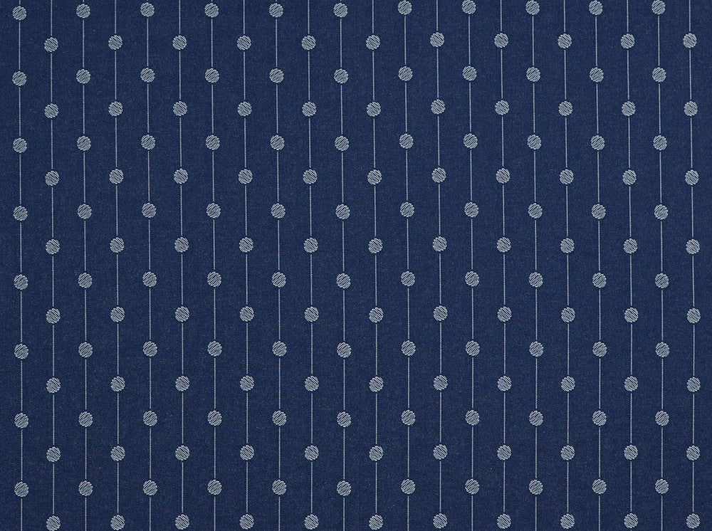 Sequence 557 Dark Denim by Covington Fabric 55% COTTON/45% POLYESTER Taiwan 45000 Horizontal: 3 and Vertical: 3 54 - Fabric Carolina -
