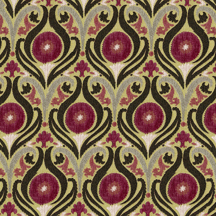 Captivate 17 Mulberry by ABBEYSHEA Fabric N/A 85% Polyester, 15% Cotton China 50,000 Double Rubs </p><p>Repeat: Horizontal: 3.5" (9.0 cm) Across the Roll and Vertical: 5.1" (13.0 cm) Up the Roll 56" (142 cm) - Fabric Carolina -