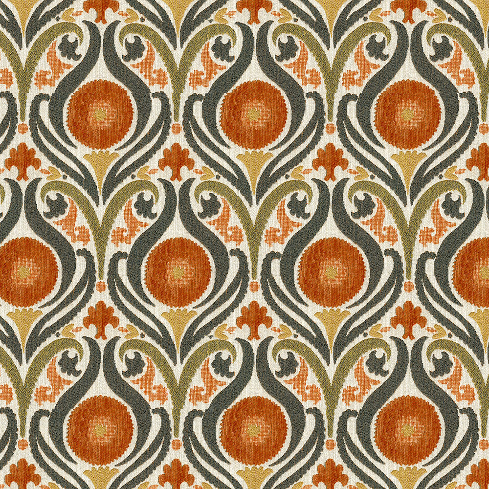 Captivate 4003 Melon by ABBEYSHEA Fabric 100% Polyester China </p><p>Repeat: Horizontal: 6.8" (17.2 cm) Up the Roll and Vertical: 13.5" (34.3 cm) Across the Roll 54" (137 cm) - Fabric Carolina -