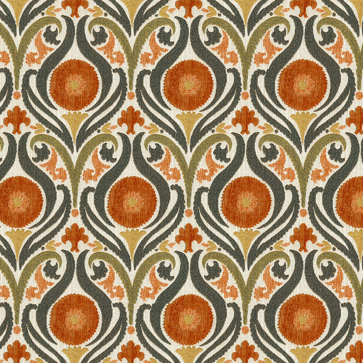 Captivate 4003 Melon by ABBEYSHEA Fabric 100% Polyester China </p><p>Repeat: Horizontal: 6.8" (17.2 cm) Up the Roll and Vertical: 13.5" (34.3 cm) Across the Roll 54" (137 cm) - Fabric Carolina -