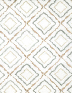 Serene Bronze Grey 4 by Norbar Designer Fabric GALLERY 60% COTTON 40% LINEN INDIA 8 7/8"V 4"H 52" - Swanky Fabrics -