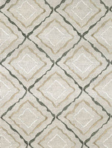 Serene Moss Antique Gold3 by Norbar Fabric GALLERY 60% COTTON 40% LINEN INDIA 8 7/8"V 4"H 52" - Fabric Carolina -