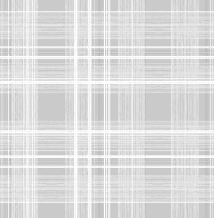 Rad Plaid Harbor Grey by Seabrook Wallpaper Stacy Garcia Peel and Stick United States 30.75 20.87" 20.5" - Fabric Carolina -