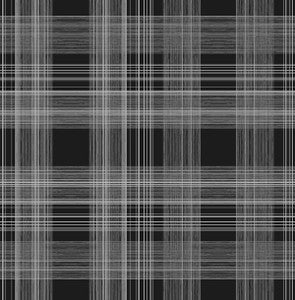 Rad Plaid Onyx by Seabrook Wallpaper
