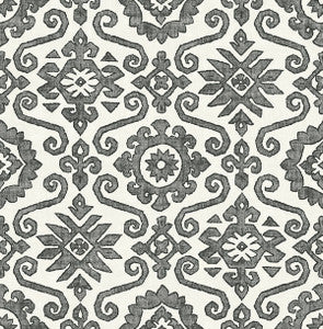 Augustine Charcoal & Linen by Seabrook Wallpaper