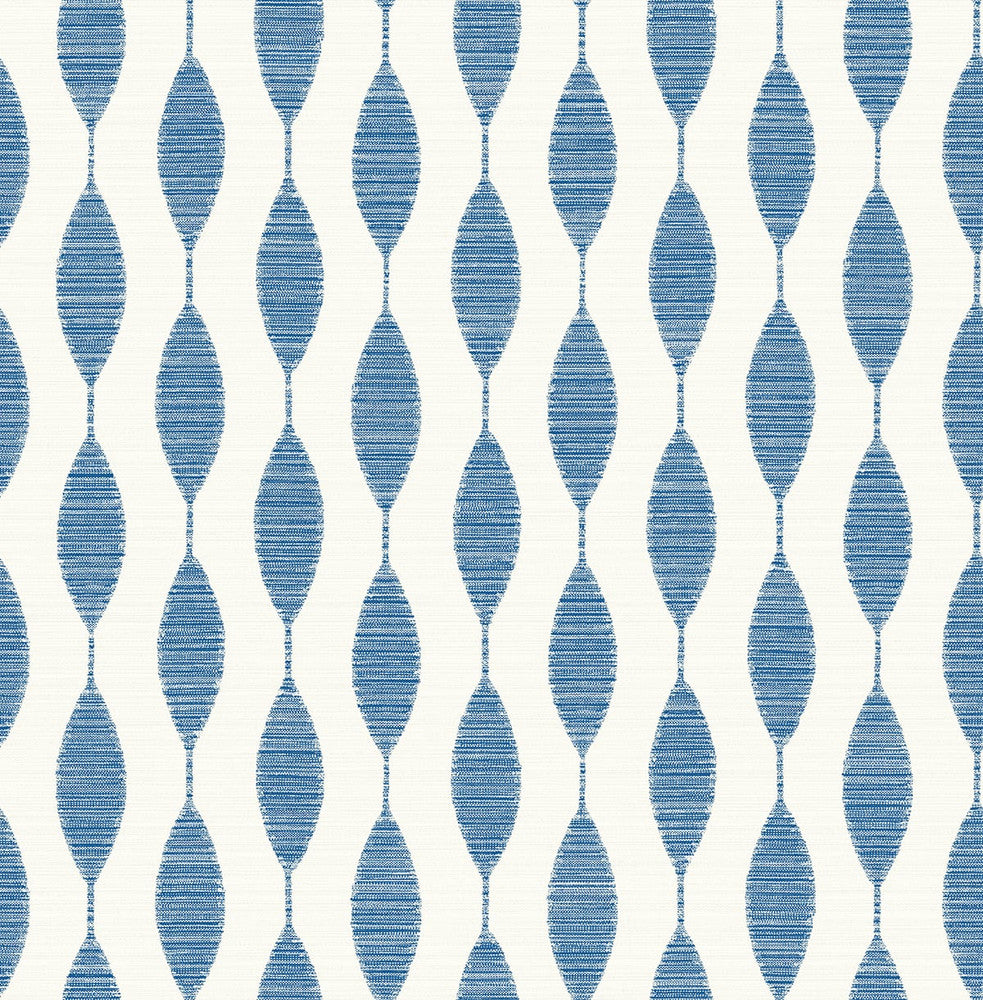 Ditto French Blue by Seabrook Wallpaper Stacy Garcia Peel and Stick United States 30.75 5.22" 20.5" - Fabric Carolina -