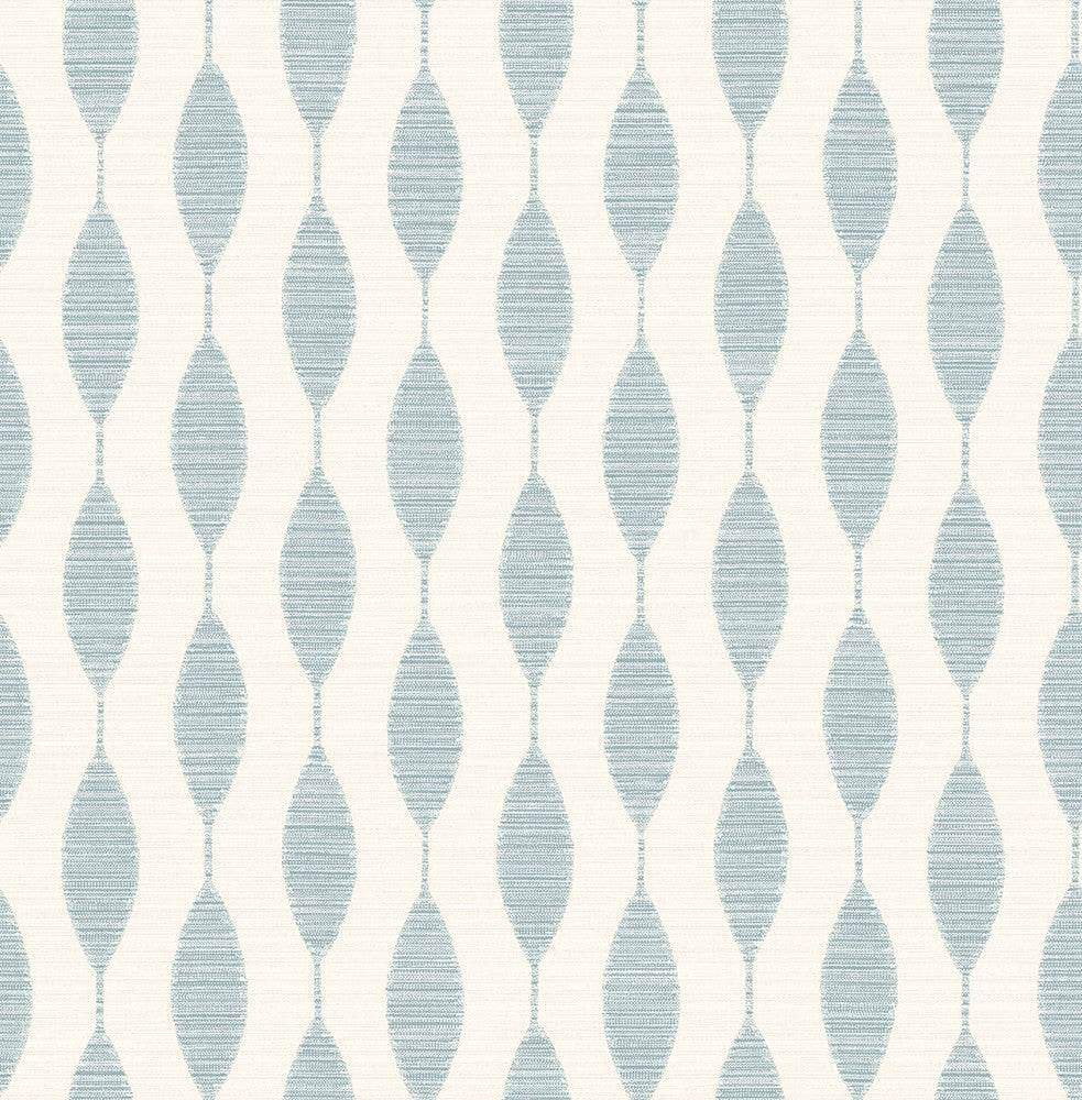 Ditto Blue Opal by Seabrook Wallpaper Stacy Garcia Peel and Stick United States 30.75 5.22" 20.5" - Fabric Carolina -