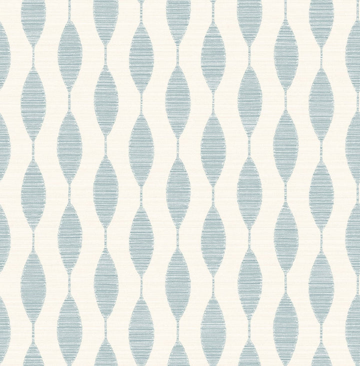 Ditto Blue Opal by Seabrook Wallpaper Stacy Garcia Peel and Stick United States 30.75 5.22" 20.5" - Fabric Carolina -
