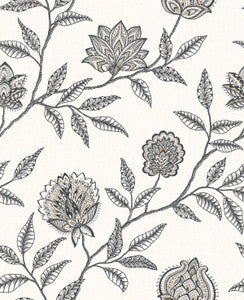 Jaclyn Charcoal & Sandstone by Seabrook Wallpaper