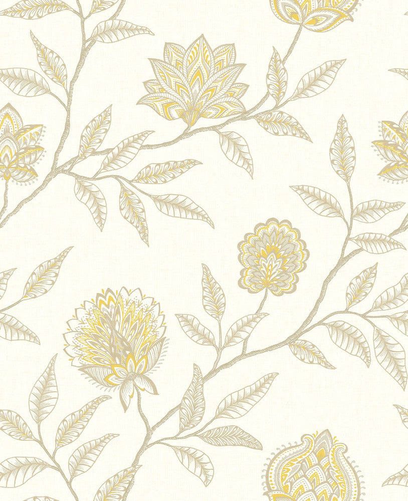 Jaclyn Blonde & Sandstone by Seabrook Wallpaper Stacy Garcia Peel and Stick United States 30.75 25.2" 20.5" - Fabric Carolina -