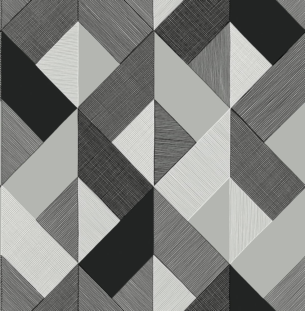 Marquetry Greystone by Seabrook Wallpaper Stacy Garcia Peel and Stick United States 30.75 20.87" 20.5" - Fabric Carolina -