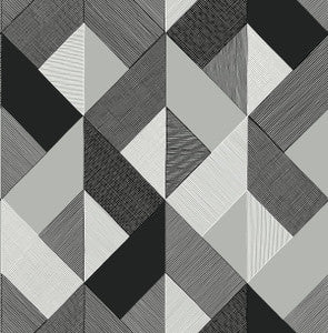Marquetry Greystone by Seabrook Wallpaper
