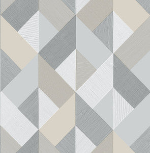 Marquetry Warm Stone by Seabrook Wallpaper