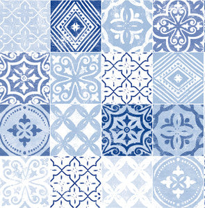 Tilework Glacier Blue by Seabrook Wallpaper