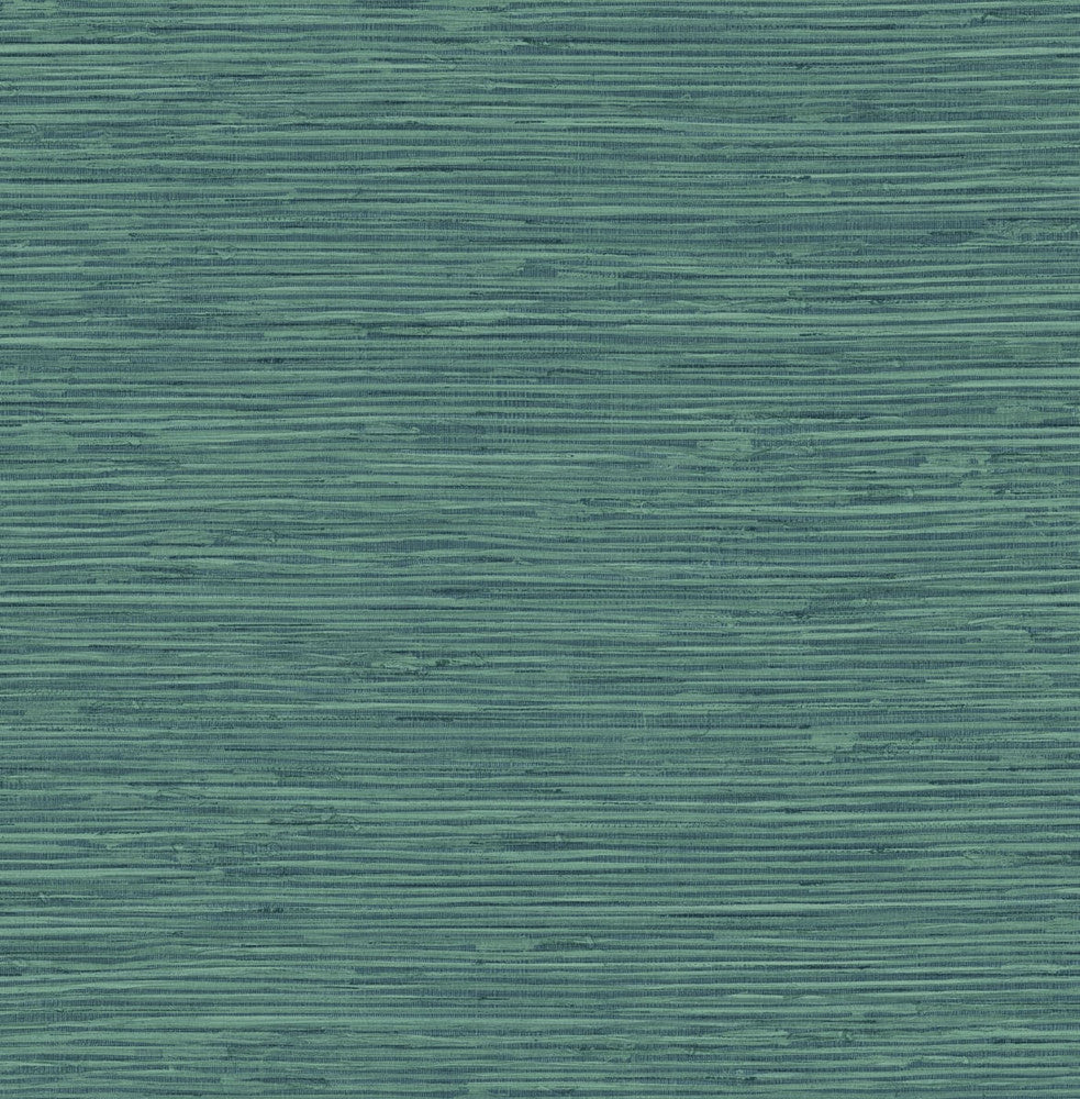 Saybrook Faux Rushcloth Paradise Teal by Seabrook Wallpaper Stacy Garcia Peel and Stick United States 30.75 20.87" 20.5" - Fabric Carolina -