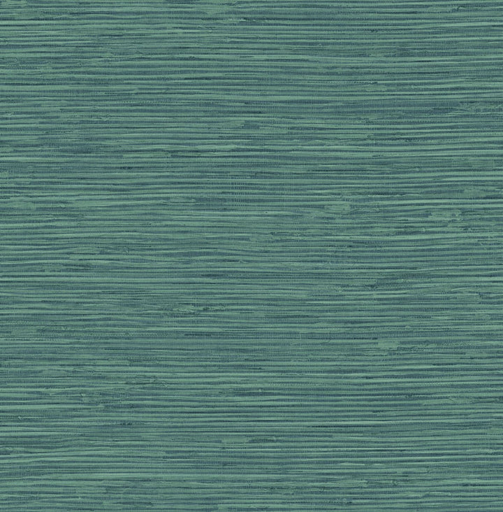 Saybrook Faux Rushcloth Paradise Teal by Seabrook Wallpaper Stacy Garcia Peel and Stick United States 30.75 20.87" 20.5" - Fabric Carolina -