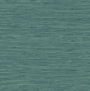 Saybrook Faux Rushcloth Paradise Teal by Seabrook Wallpaper