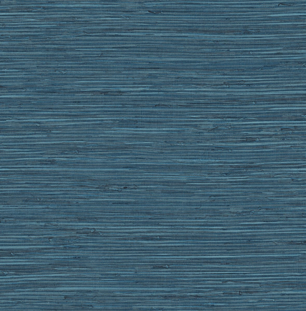 Saybrook Faux Rushcloth Nautica Blue by Seabrook Wallpaper Stacy Garcia Peel and Stick United States 30.75 20.87" 20.5" - Fabric Carolina -