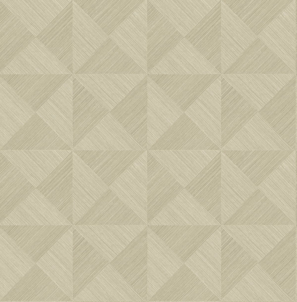 Geo Inlay Khaki by Seabrook Wallpaper Stacy Garcia Peel and Stick United States 30.75 10.43" 20.5" - Fabric Carolina -