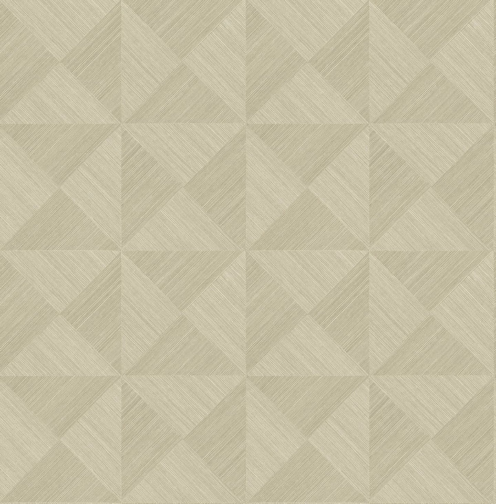 Geo Inlay Khaki by Seabrook Wallpaper Stacy Garcia Peel and Stick United States 30.75 10.43" 20.5" - Fabric Carolina -