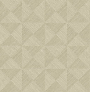 Geo Inlay Khaki by Seabrook Wallpaper