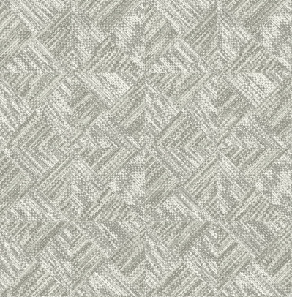 Geo Inlay Lunar Grey by Seabrook Wallpaper Stacy Garcia Peel and Stick United States 30.75 10.43" 20.5" - Fabric Carolina -
