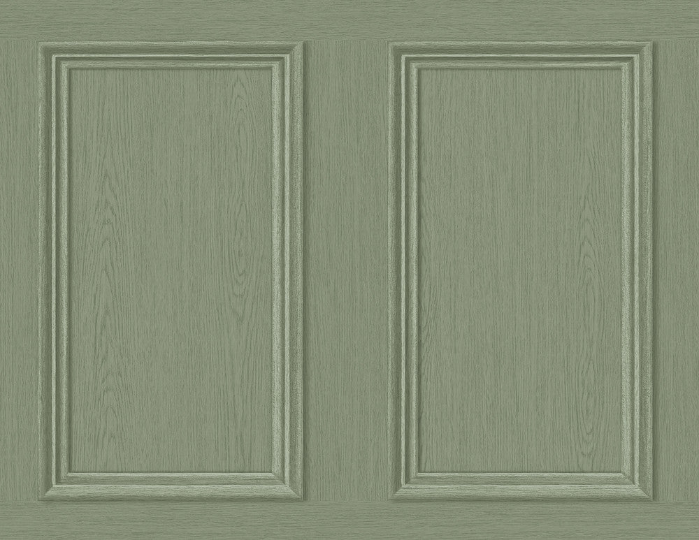 Faux Wood Panel Fresh Rosemary by Seabrook Wallpaper Stacy Garcia Peel and Stick United States 40.5 20.87" 27" - Fabric Carolina -