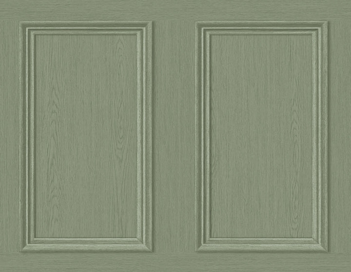 Faux Wood Panel Fresh Rosemary by Seabrook Wallpaper Stacy Garcia Peel and Stick United States 40.5 20.87" 27" - Fabric Carolina -