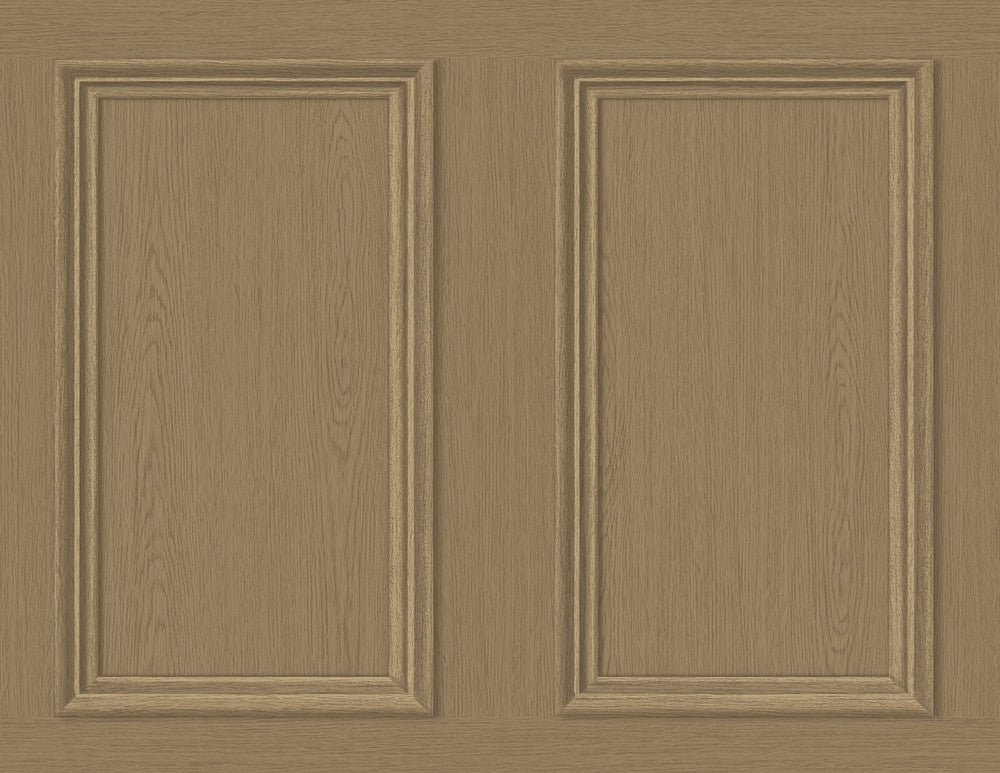 Faux Wood Panel Honey Brown by Seabrook Wallpaper Stacy Garcia Peel and Stick United States 40.5 20.87" 27" - Fabric Carolina -