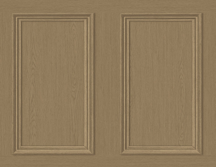 Faux Wood Panel Honey Brown by Seabrook Wallpaper Stacy Garcia Peel and Stick United States 40.5 20.87" 27" - Fabric Carolina -