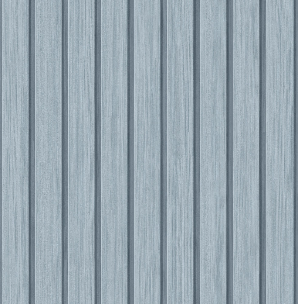 Faux Wooden Slats Blue Skies by Seabrook Wallpaper Stacy Garcia Peel and Stick United States 30.75 0" 20.5" - Fabric Carolina -