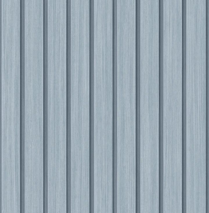 Faux Wooden Slats Blue Skies by Seabrook Wallpaper Stacy Garcia Peel and Stick United States 30.75 0" 20.5" - Fabric Carolina -