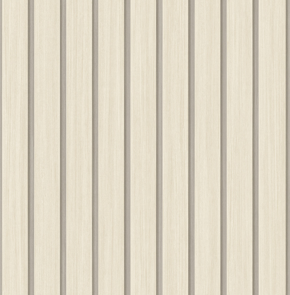Faux Wooden Slats Neutral by Seabrook Wallpaper Stacy Garcia Peel and Stick United States 30.75 0" 20.5" - Fabric Carolina -