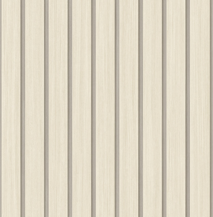 Faux Wooden Slats Neutral by Seabrook Wallpaper Stacy Garcia Peel and Stick United States 30.75 0" 20.5" - Fabric Carolina -