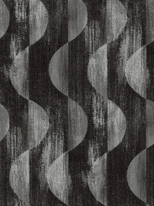 Half Circles Charcoal by Seabrook Wallpaper