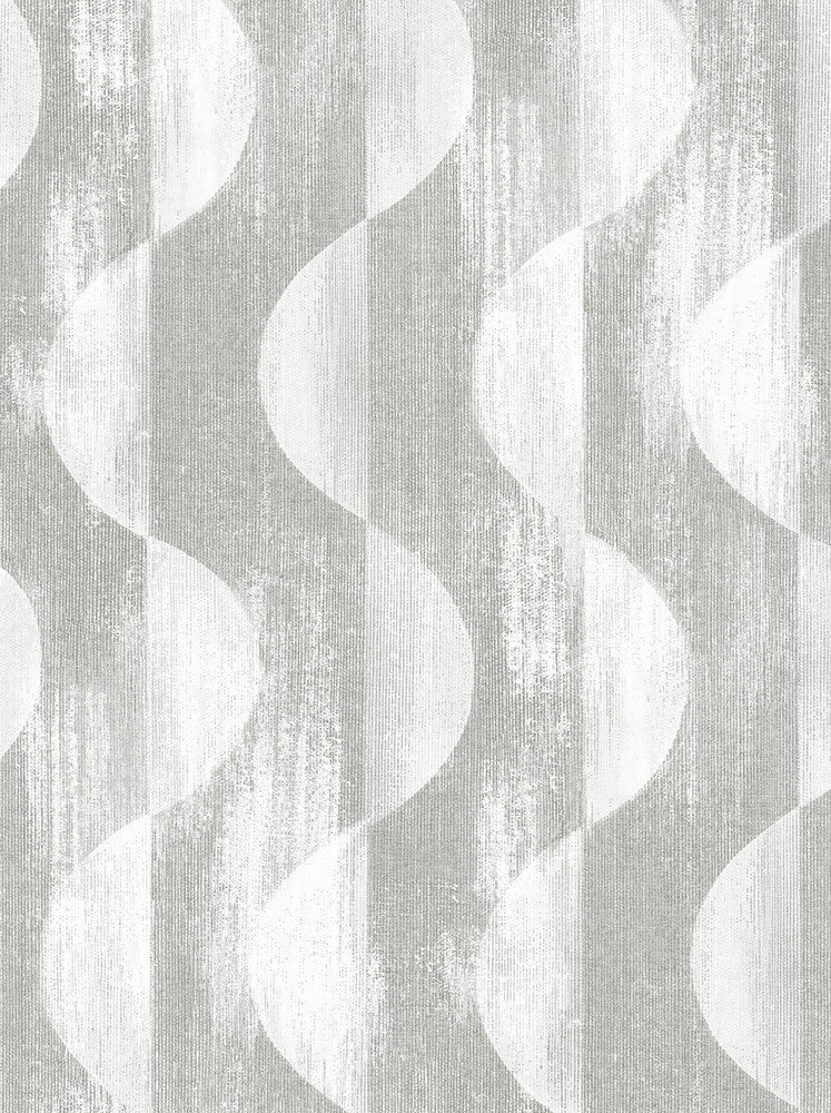 Half Circles Grey by Seabrook Wallpaper Stacy Garcia Peel and Stick United States 30.75 27.8" 20.5" - Fabric Carolina -